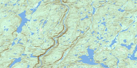 Lac Nipissis Topo Map 022O01 at 1:50,000 scale - National Topographic System of Canada (NTS) - Toporama map