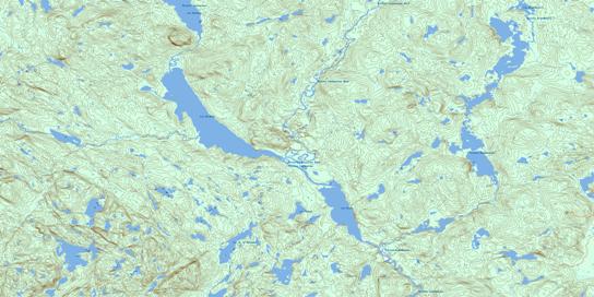 Lac Bardoux Topographic map 022O04 at 1:50,000 Scale