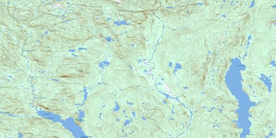 Lac Grandmesnil Topo Map 022O05 at 1:50,000 scale - National Topographic System of Canada (NTS) - Toporama map