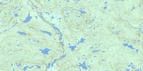 Lac Catoua Topo Map 022O06 at 1:50,000 scale - National Topographic System of Canada (NTS) - Toporama map
