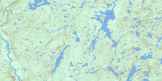 Lac Marceau Topo Map 022O07 at 1:50,000 scale - National Topographic System of Canada (NTS) - Toporama map