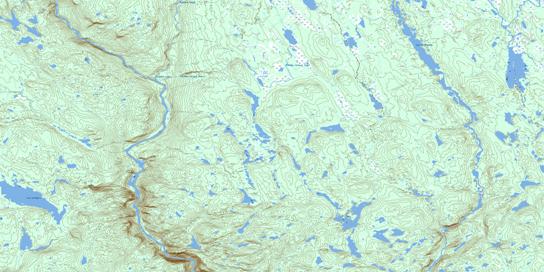 Lac Du Brochet Topo Map 022O09 at 1:50,000 scale - National Topographic System of Canada (NTS) - Toporama map