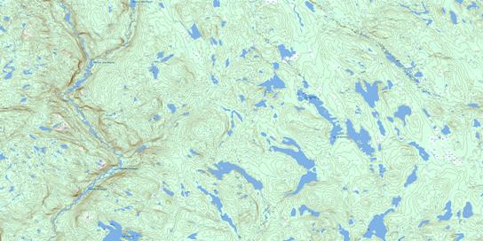 Lac Boudart Topographic map 022O10 at 1:50,000 Scale