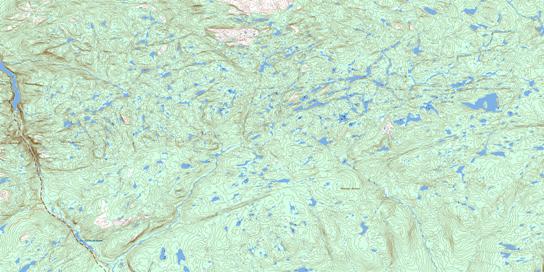 Montagne Blanche Topographic map 022O11 at 1:50,000 Scale