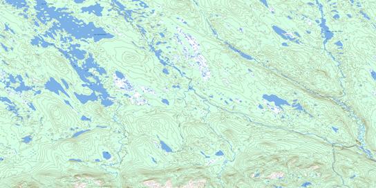 Lac Gaillarbois Topo Map 022O14 at 1:50,000 scale - National Topographic System of Canada (NTS) - Toporama map