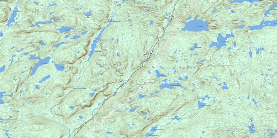 Lac Canatiche Topographic map 022P04 at 1:50,000 Scale