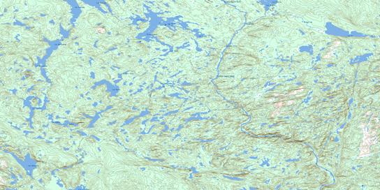 Lac Vital Topo Map 022P06 at 1:50,000 scale - National Topographic System of Canada (NTS) - Toporama map