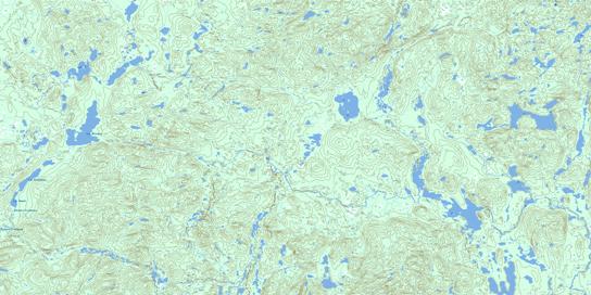Lac Bellanca Topographic map 022P09 at 1:50,000 Scale