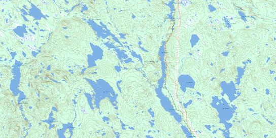 Lac Wacouno Topo Map 022P12 at 1:50,000 scale - National Topographic System of Canada (NTS) - Toporama map