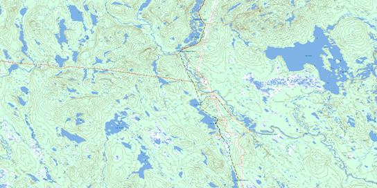 Lac Eric Topo Map 022P13 at 1:50,000 scale - National Topographic System of Canada (NTS) - Toporama map