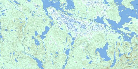 Lac Fleur-De-May Topographic map 022P14 at 1:50,000 Scale