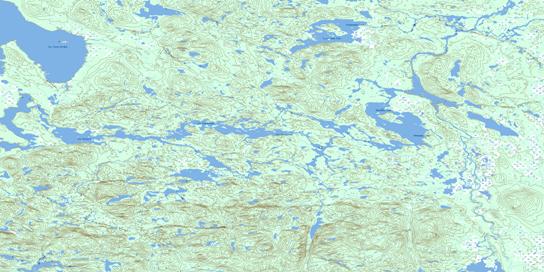 Domagaya Lake Topographic map 022P15 at 1:50,000 Scale