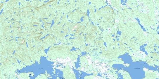 Lac Assigny Topographic map 023A03 at 1:50,000 Scale