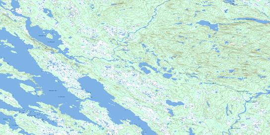 Riviere Aux Pecheurs Topo Map 023A09 at 1:50,000 scale - National Topographic System of Canada (NTS) - Toporama map