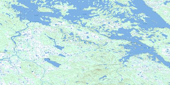 Petit Lac Joseph Topographic map 023A11 at 1:50,000 Scale