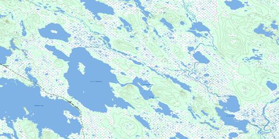 Lac A L'Eau-Claire Topographic map 023A12 at 1:50,000 Scale