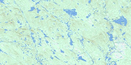 Lac Peppler Topo Map 023B05 at 1:50,000 scale - National Topographic System of Canada (NTS) - Toporama map