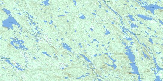 Lac Gras Topo Map 023B06 at 1:50,000 scale - National Topographic System of Canada (NTS) - Toporama map
