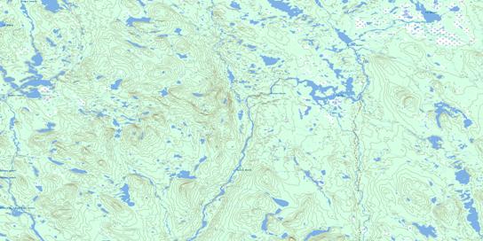 Lac Felix Topographic map 023B07 at 1:50,000 Scale