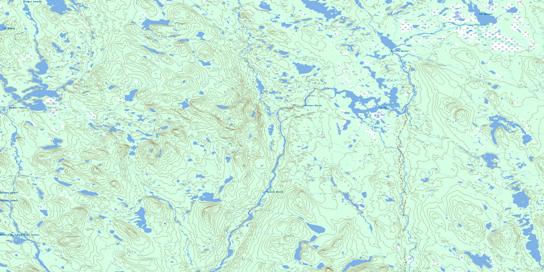Lac Felix Topo Map 023B07 at 1:50,000 scale - National Topographic System of Canada (NTS) - Toporama map