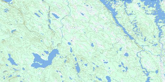 Redfir Lake Topo Map 023B08 at 1:50,000 scale - National Topographic System of Canada (NTS) - Toporama map