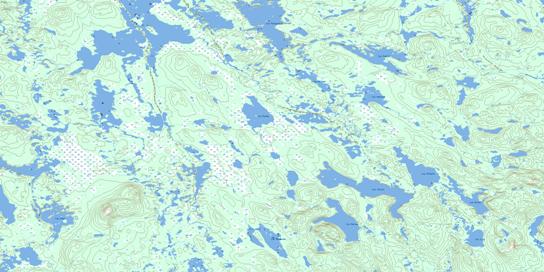 Lac Derby Topo Map 023B12 at 1:50,000 scale - National Topographic System of Canada (NTS) - Toporama map