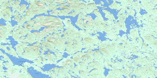 Lac De La Bouteille Topographic map 023B13 at 1:50,000 Scale