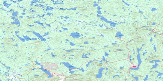 Lac Virot Topographic map 023B14 at 1:50,000 Scale
