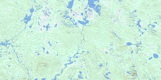 Riviere Themines Topo Map 023C01 at 1:50,000 scale - National Topographic System of Canada (NTS) - Toporama map