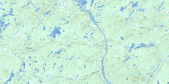 Lac A La Neige Topo Map 023C05 at 1:50,000 scale - National Topographic System of Canada (NTS) - Toporama map