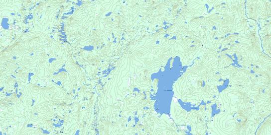 Lac Sechelles Topographic map 023C06 at 1:50,000 Scale