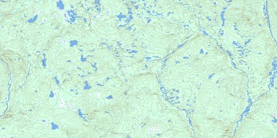 Lac Cananville Topographic map 023C07 at 1:50,000 Scale