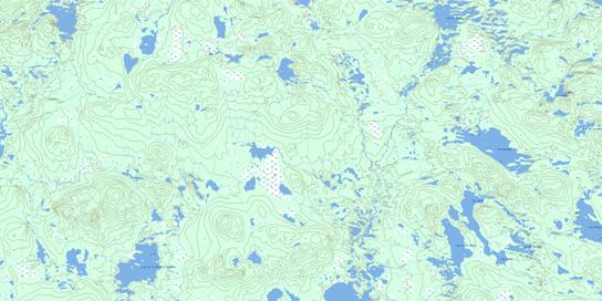 Lac Georget Topographic map 023C08 at 1:50,000 Scale