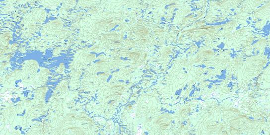 Lac Atticoupi Topographic map 023C12 at 1:50,000 Scale