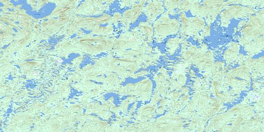 Lac Desilets Topographic map 023C13 at 1:50,000 Scale