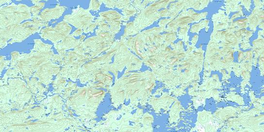 Lac Vallard Topo Map 023C14 at 1:50,000 scale - National Topographic System of Canada (NTS) - Toporama map