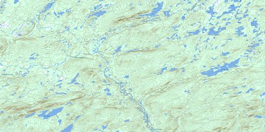 Lac Daguilhe Topographic map 023D01 at 1:50,000 Scale
