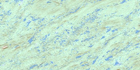 Lac Provencher Topographic map 023D02 at 1:50,000 Scale