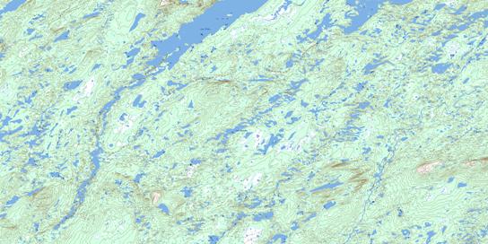 Lac Gaschet Topographic map 023D03 at 1:50,000 Scale