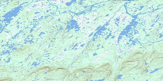 Lac Fromont Topographic map 023D05 at 1:50,000 Scale