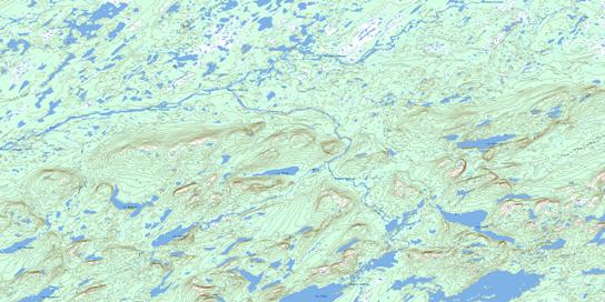 Lac Manet Topo Map 023D06 at 1:50,000 scale - National Topographic System of Canada (NTS) - Toporama map