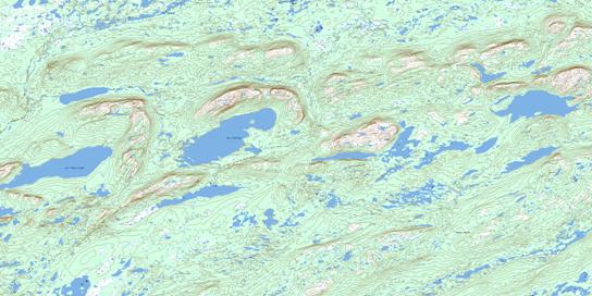 Lac Conflans Topo Map 023D07 at 1:50,000 scale - National Topographic System of Canada (NTS) - Toporama map