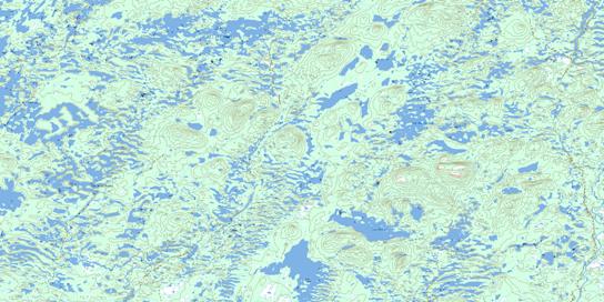 Lac Dahouet Topo Map 023D09 at 1:50,000 scale - National Topographic System of Canada (NTS) - Toporama map