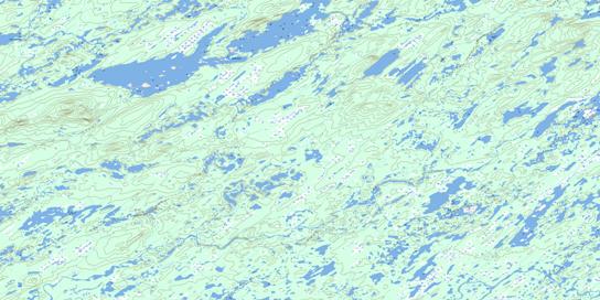 Lac Wahemen Topo Map 023D11 at 1:50,000 scale - National Topographic System of Canada (NTS) - Toporama map