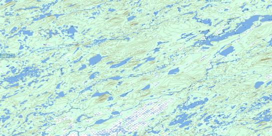 Lac Leran Topo Map 023D12 at 1:50,000 scale - National Topographic System of Canada (NTS) - Toporama map