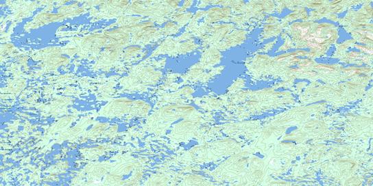 Lac Desceliers Topo Map 023D16 at 1:50,000 scale - National Topographic System of Canada (NTS) - Toporama map