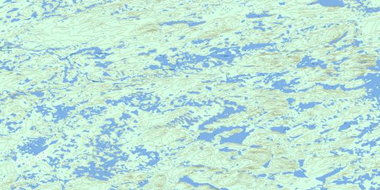 Lac Joubert Topographic map 023E04 at 1:50,000 Scale