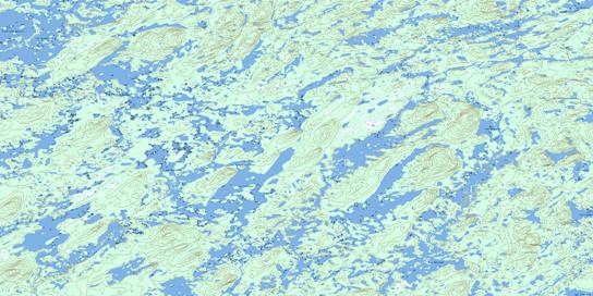 Lac Taffanel Topo Map 023E07 at 1:50,000 scale - National Topographic System of Canada (NTS) - Toporama map