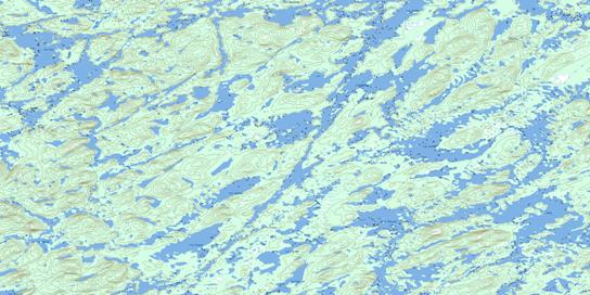 Lac Rambau Topo Map 023E09 at 1:50,000 scale - National Topographic System of Canada (NTS) - Toporama map