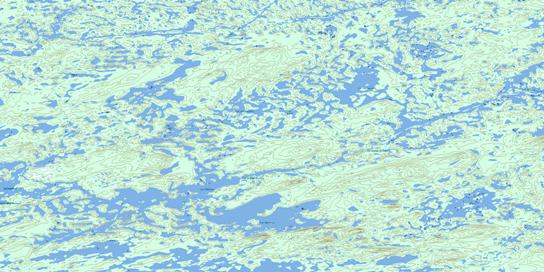 Lac Laribosiere Topo Map 023E12 at 1:50,000 scale - National Topographic System of Canada (NTS) - Toporama map